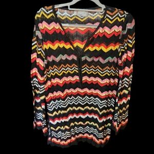 Missoni Zig Zag Viscose  Longsleeve Tunic size 10